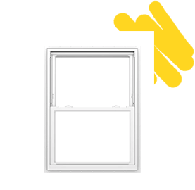 double hung window